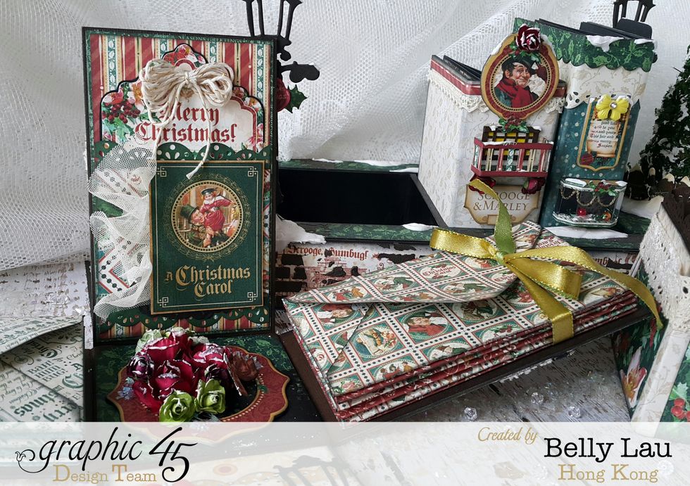 Decoration ideas: add some thickness decorations or album inside the explosion box, here I put pockets and envelopes