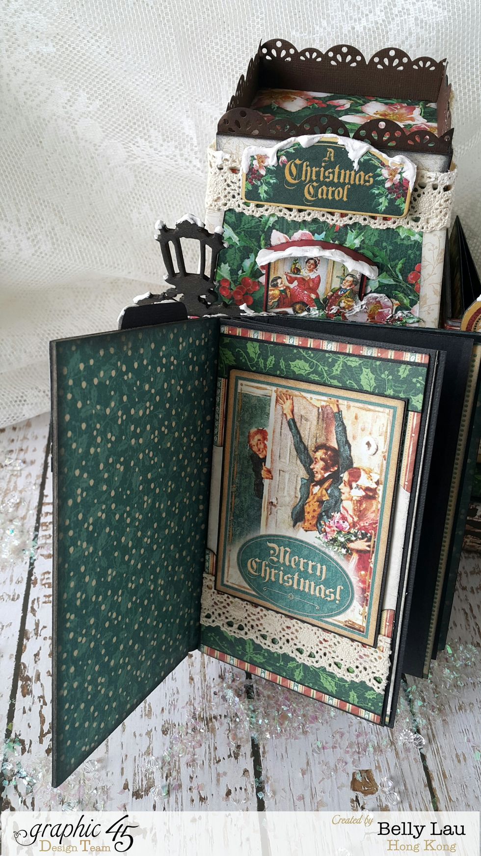 Decoration ideas: one of the mini album inside pages