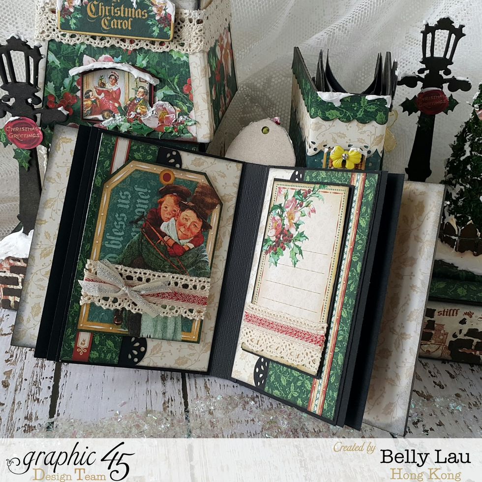 Decoration ideas: one of the mini album inside pages