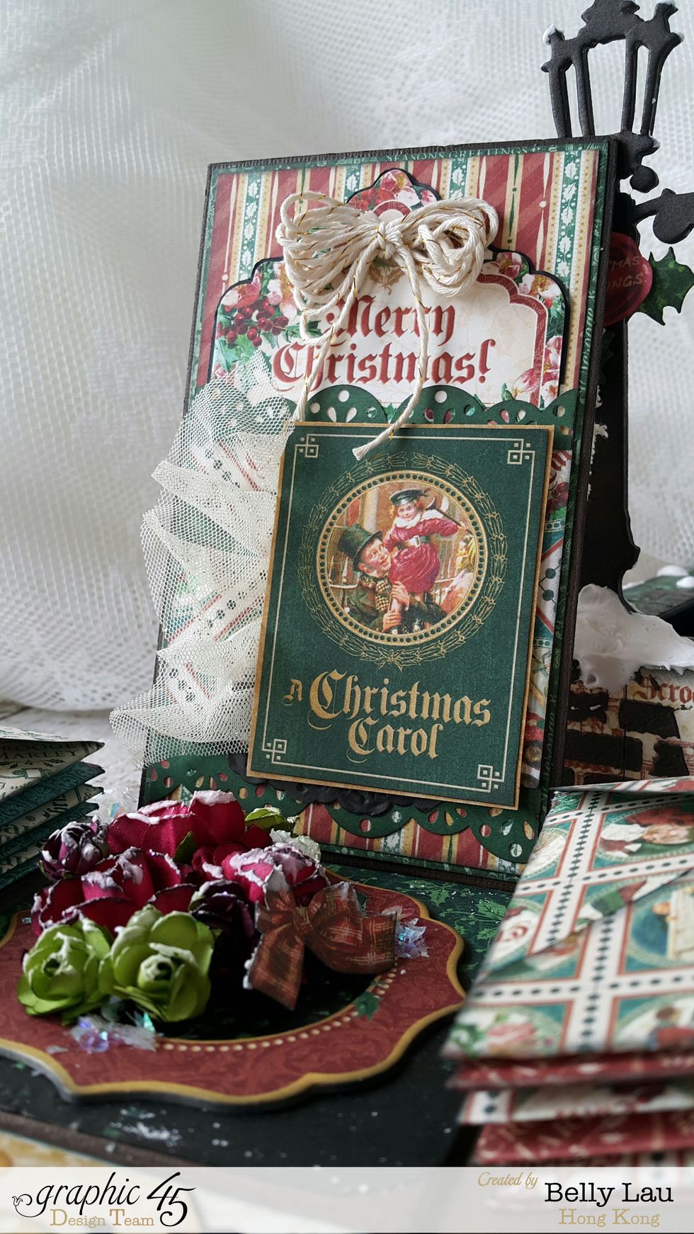 Decoration ideas: you can decorate two of the four sides like Christmas cards