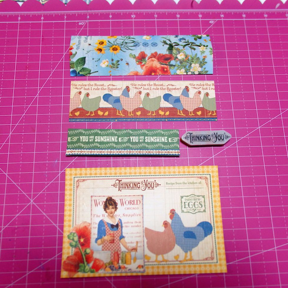 Decoration of 3D card