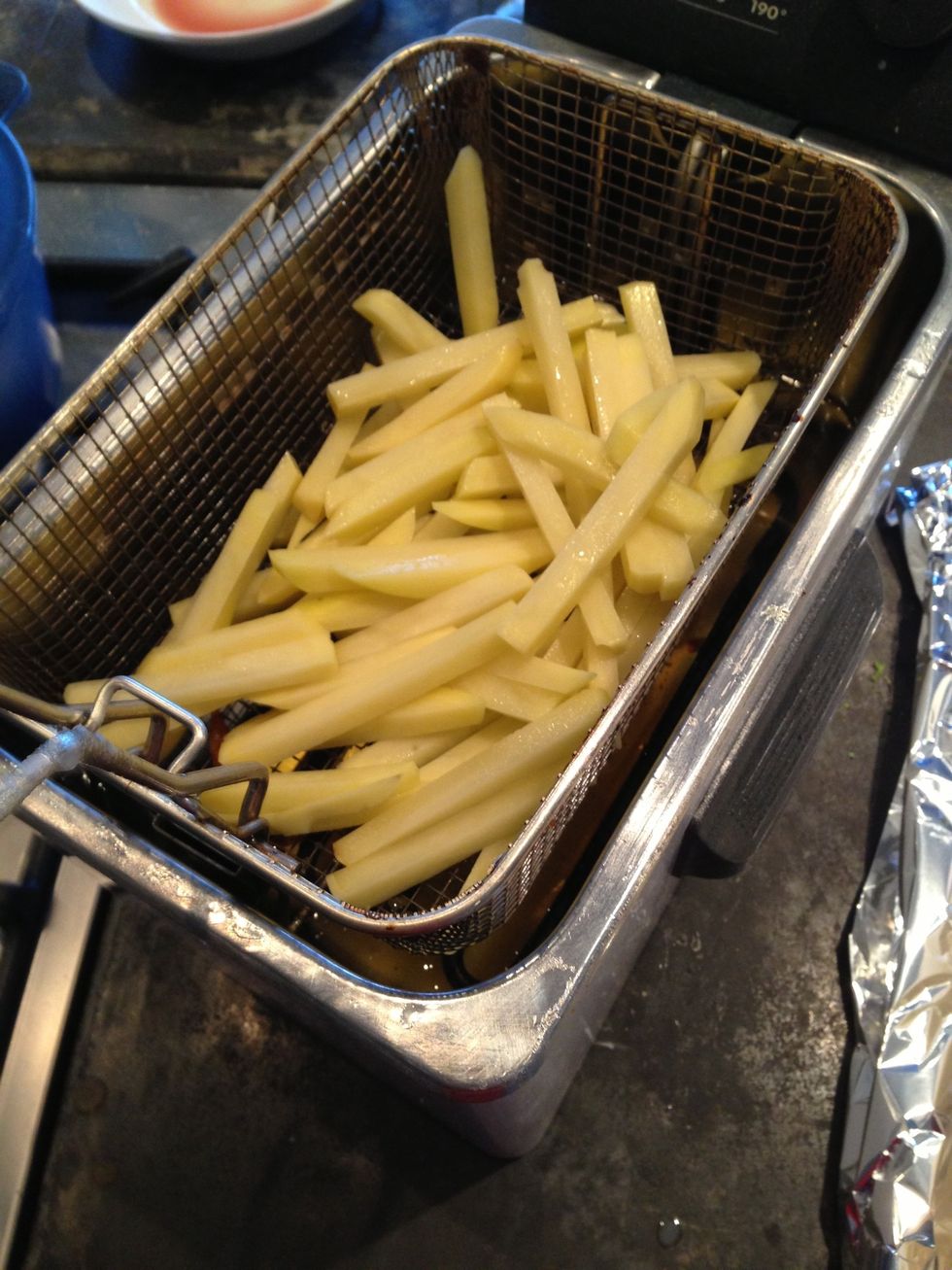 Deep fry at 150C for 3 minutes.