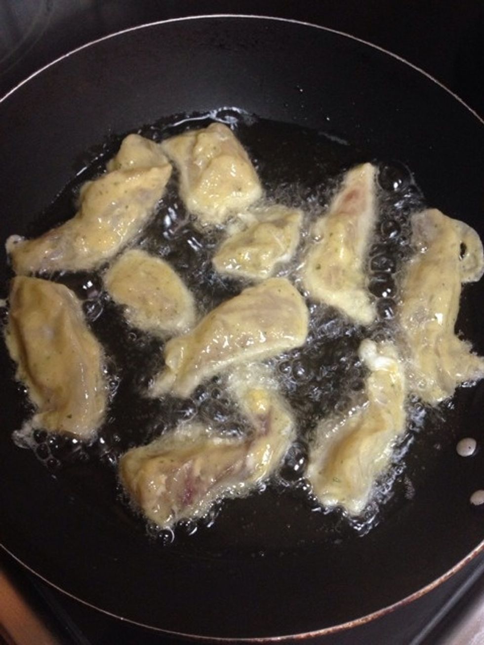 Deep fry in about 5tblspoon oil