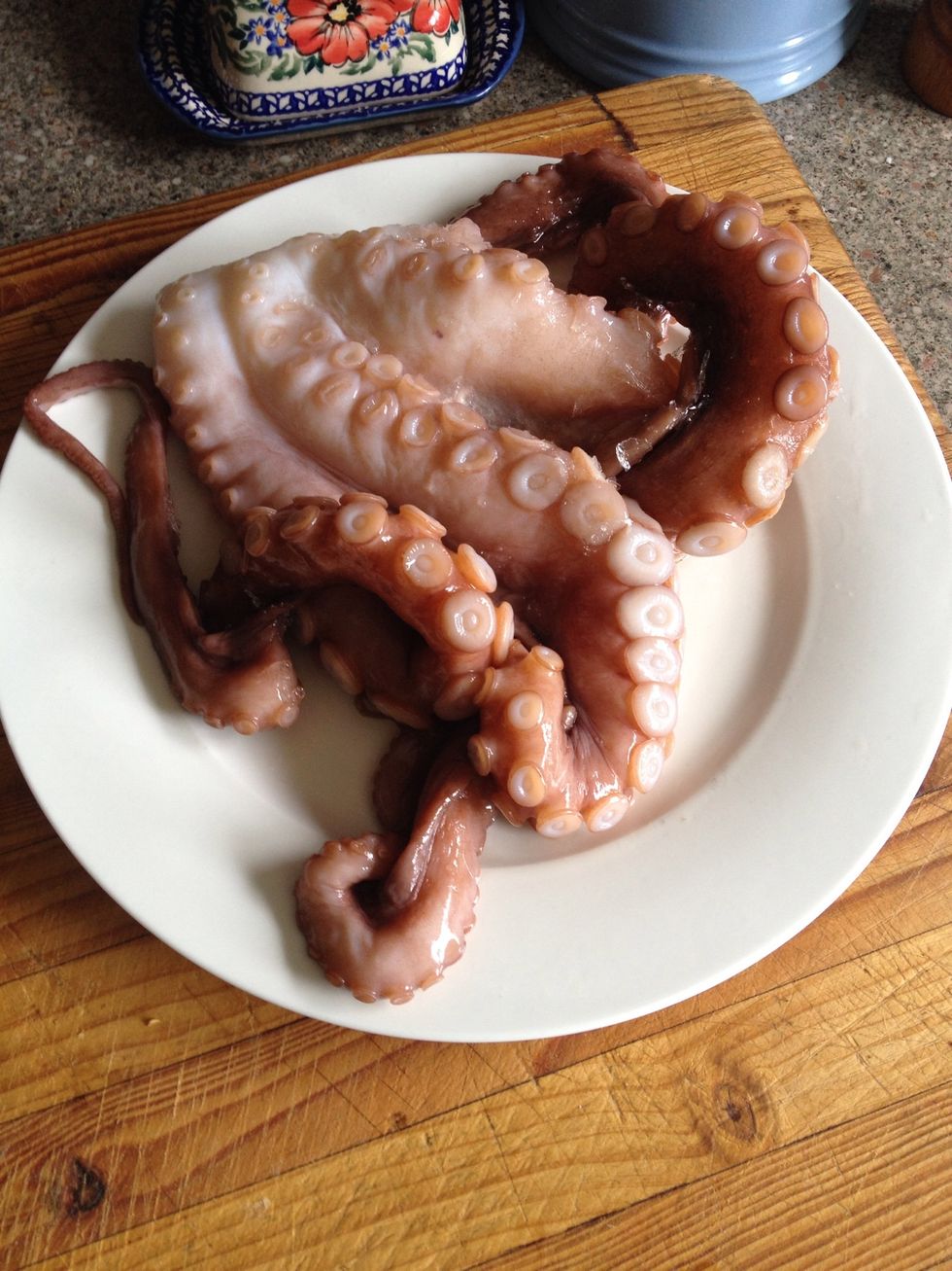 Defrosted octopus