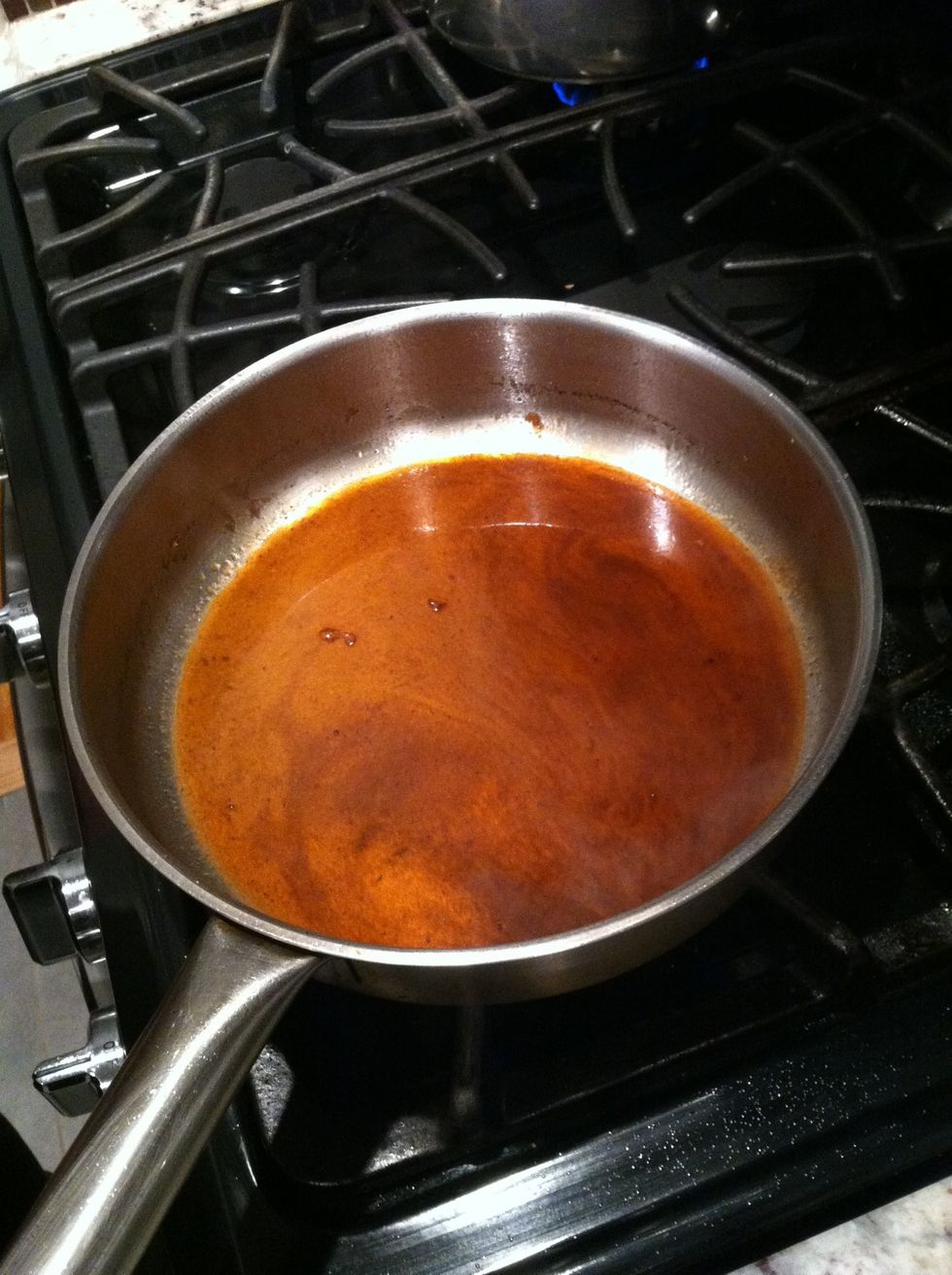 Deglaze pan with a bit of Marsala (shallots in here too if decide to caramelize - otherwise add shallots in once alcohol burns off)