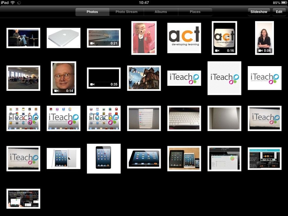 Deleting images from an iPad is very straightforward.
