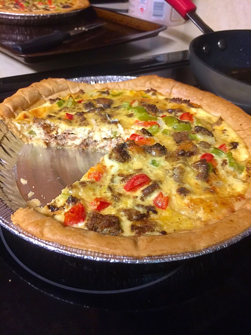 Delicious and easy breakfast pie.