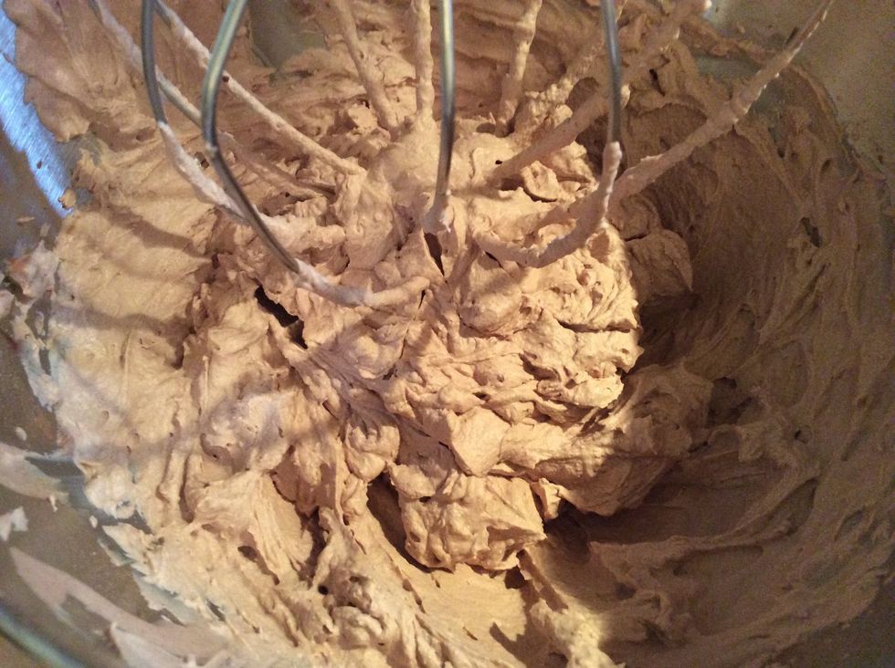 Delicious soft chocolate whipped cream peaks! \ud83d\ude0a