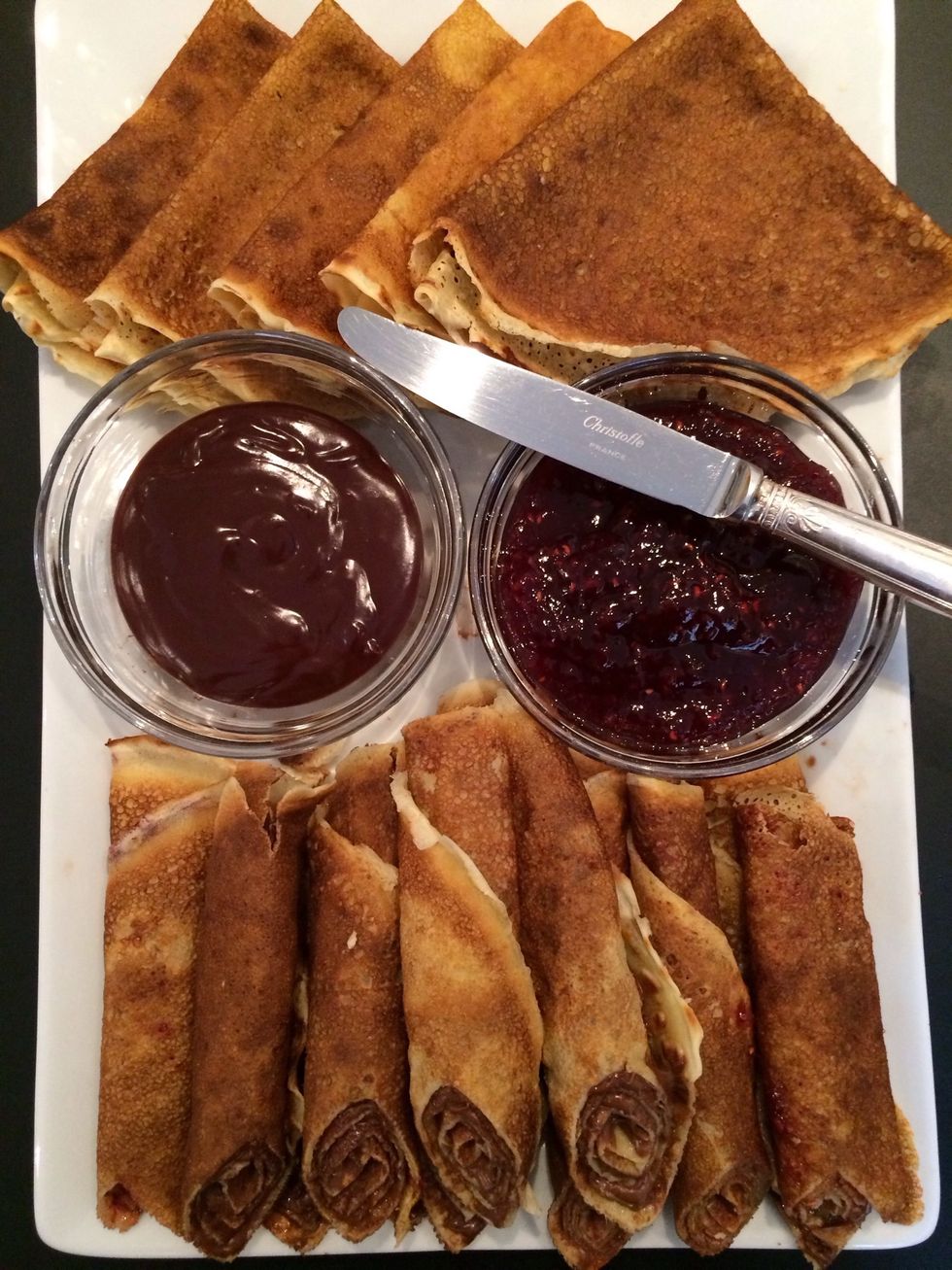 Delicious with chocolate spread. Of course it could b savory as well