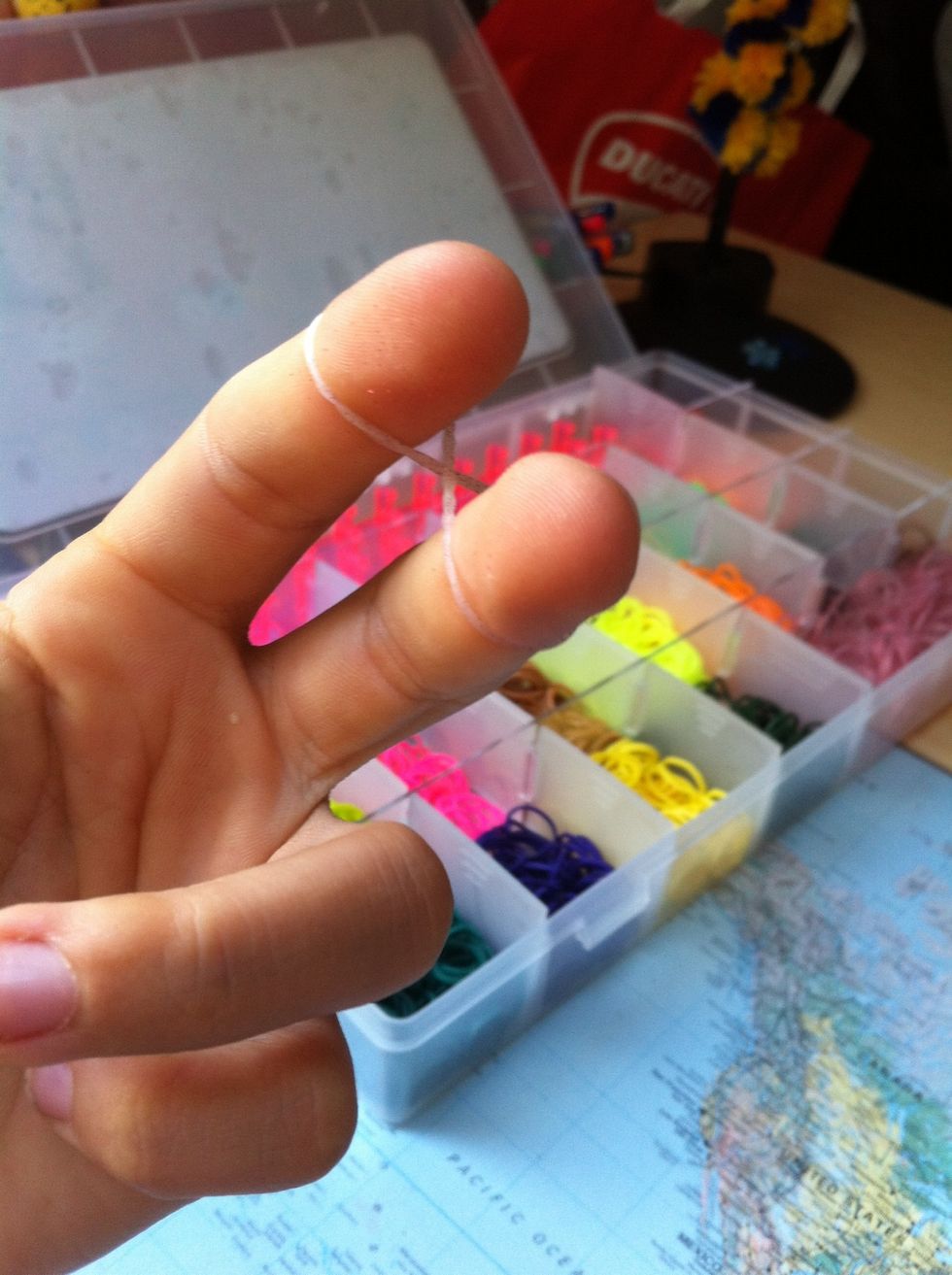 Den f\u00f6rsta snurrar du ett varv innan du s\u00e4tter den p\u00e5 andra fingret