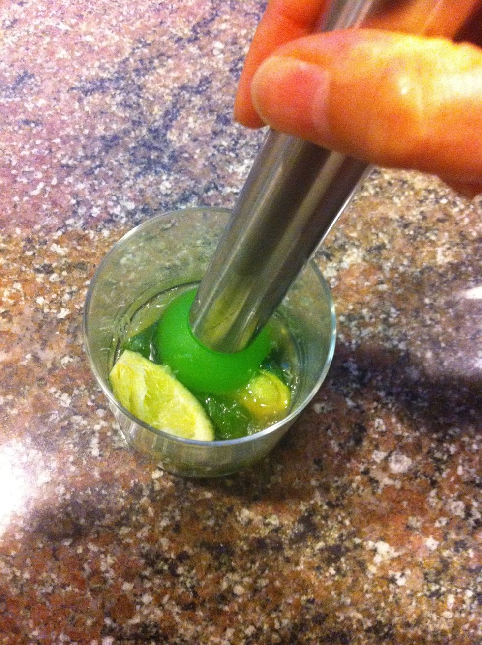 Depending in your success with muddling - may take longer than a minute...)