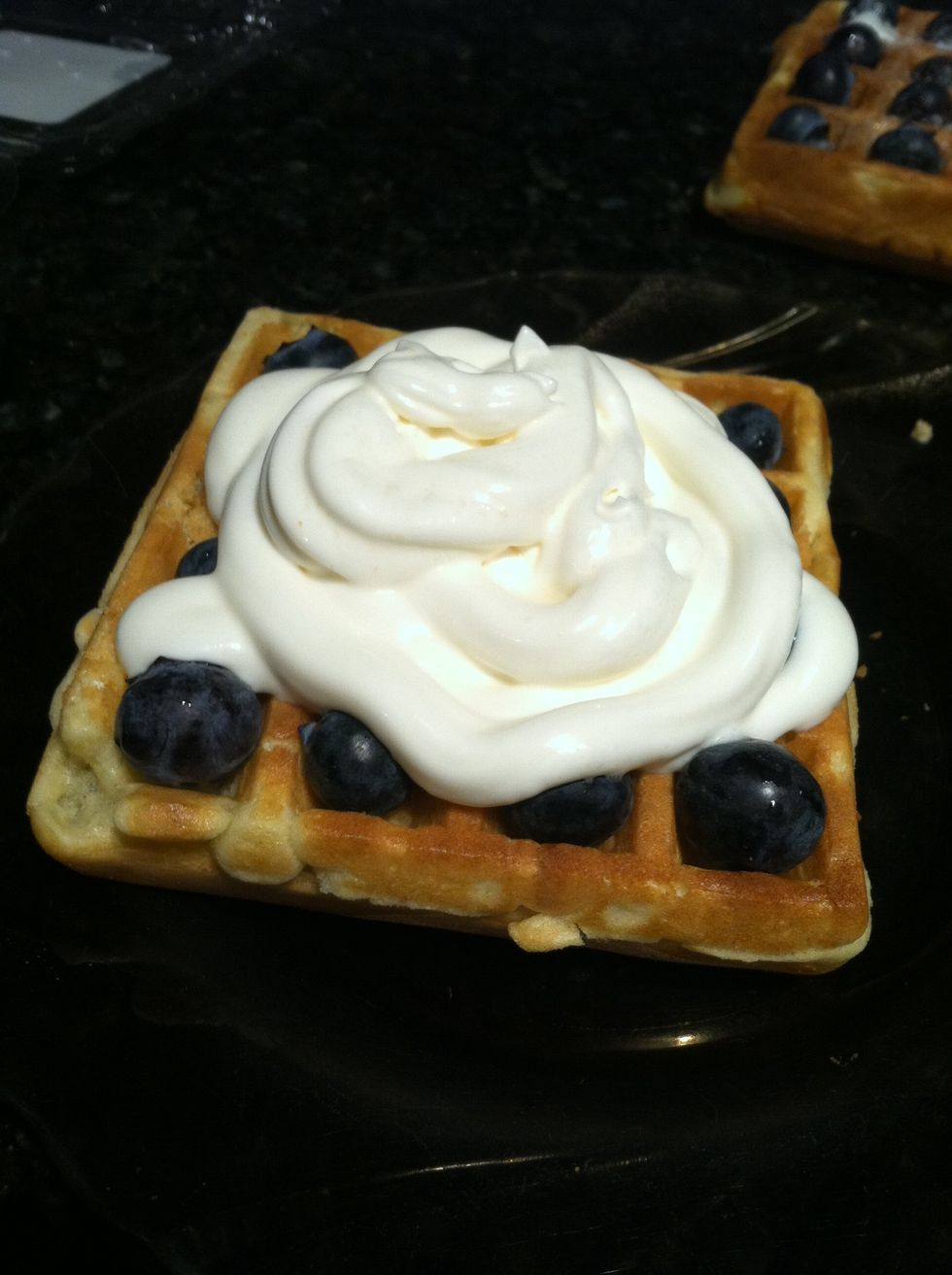 Depending on whom you are put om the whipped cream or dont! Put a lot put a little! All up to you and enjoy!
