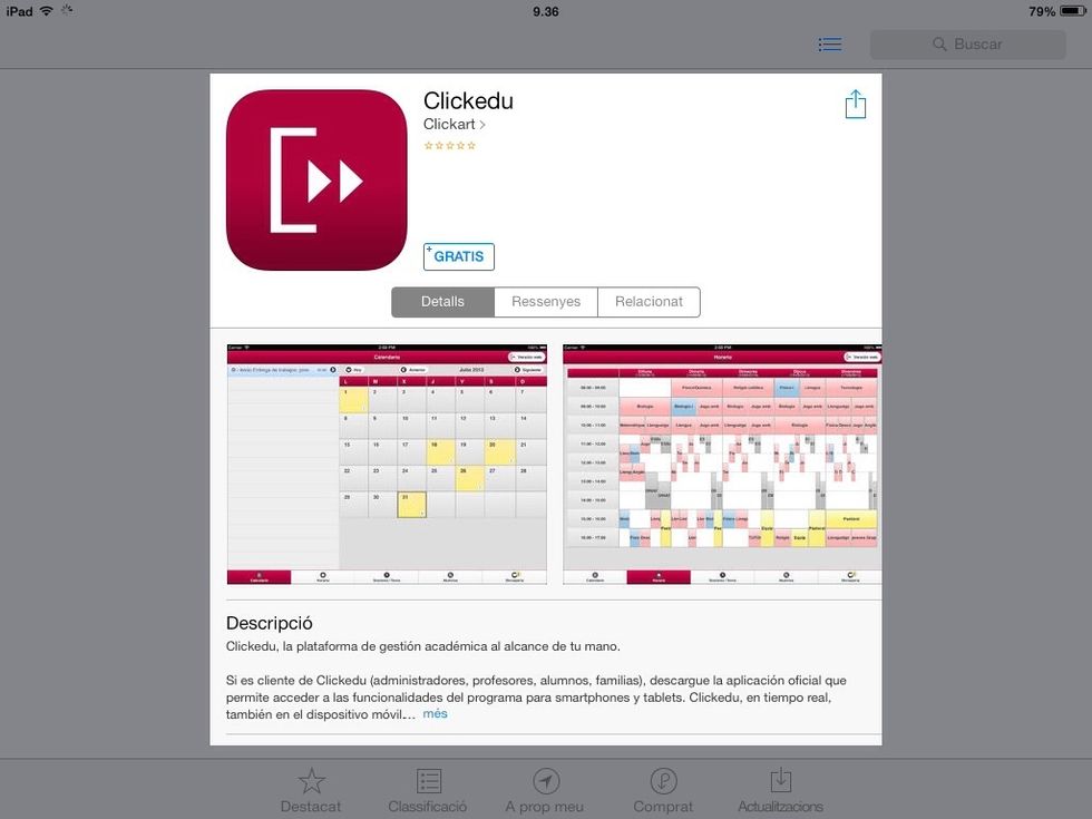 Descarregueu l'aplicaci\u00f3 al vostre iPad, i a continuaci\u00f3 entreu-hi.