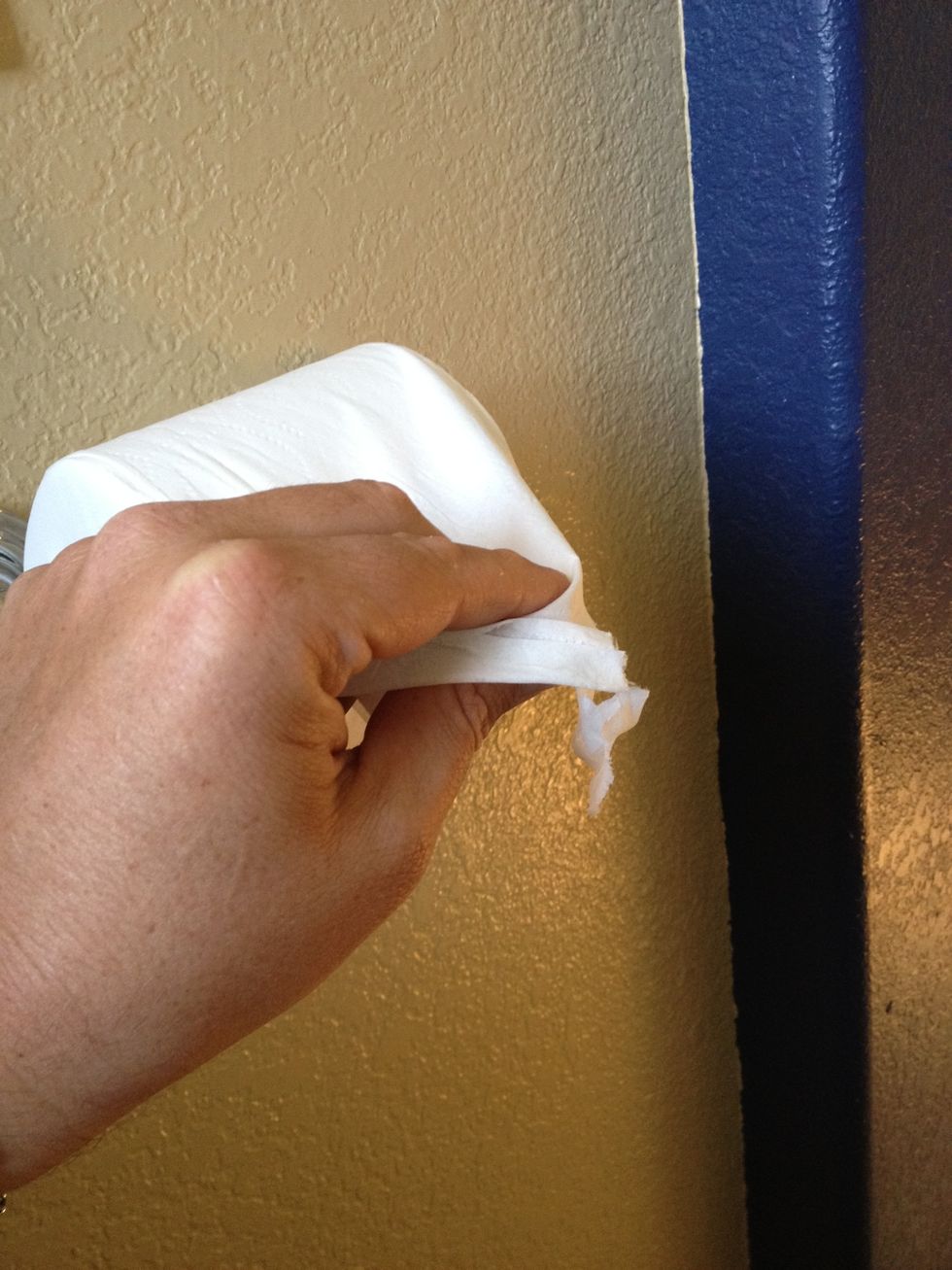 Detach glued ends so next person doesn't end up with a frayed mess of toilette paper.