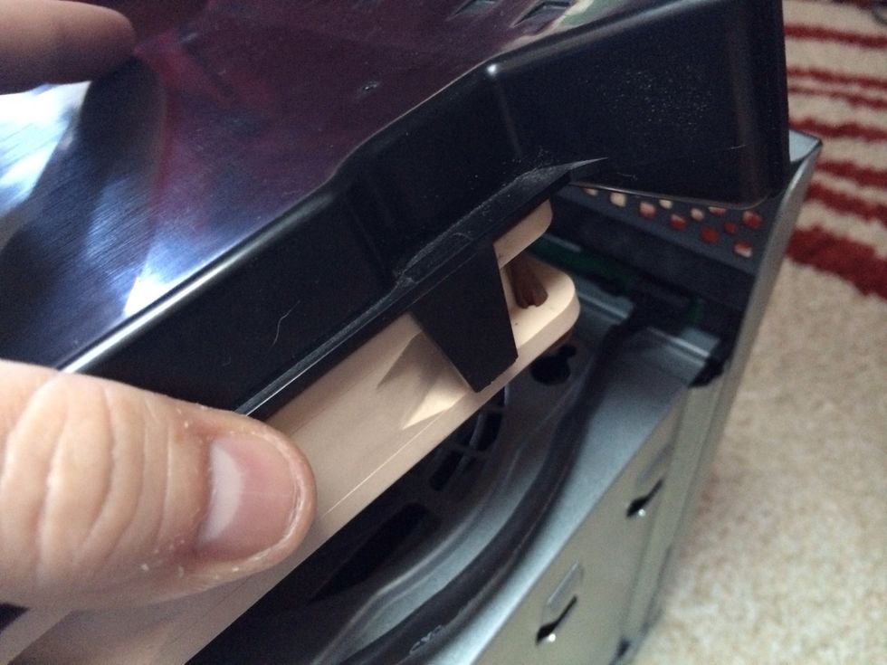 Detach the fan - slide it back & lift it