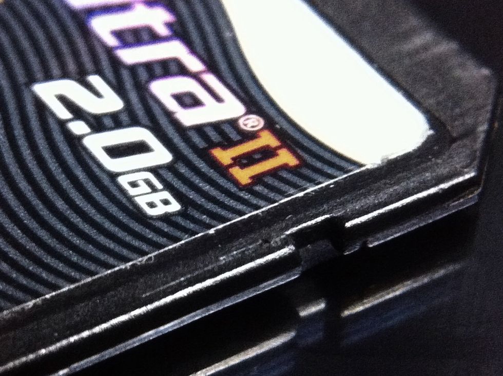 Detail if SDHC card