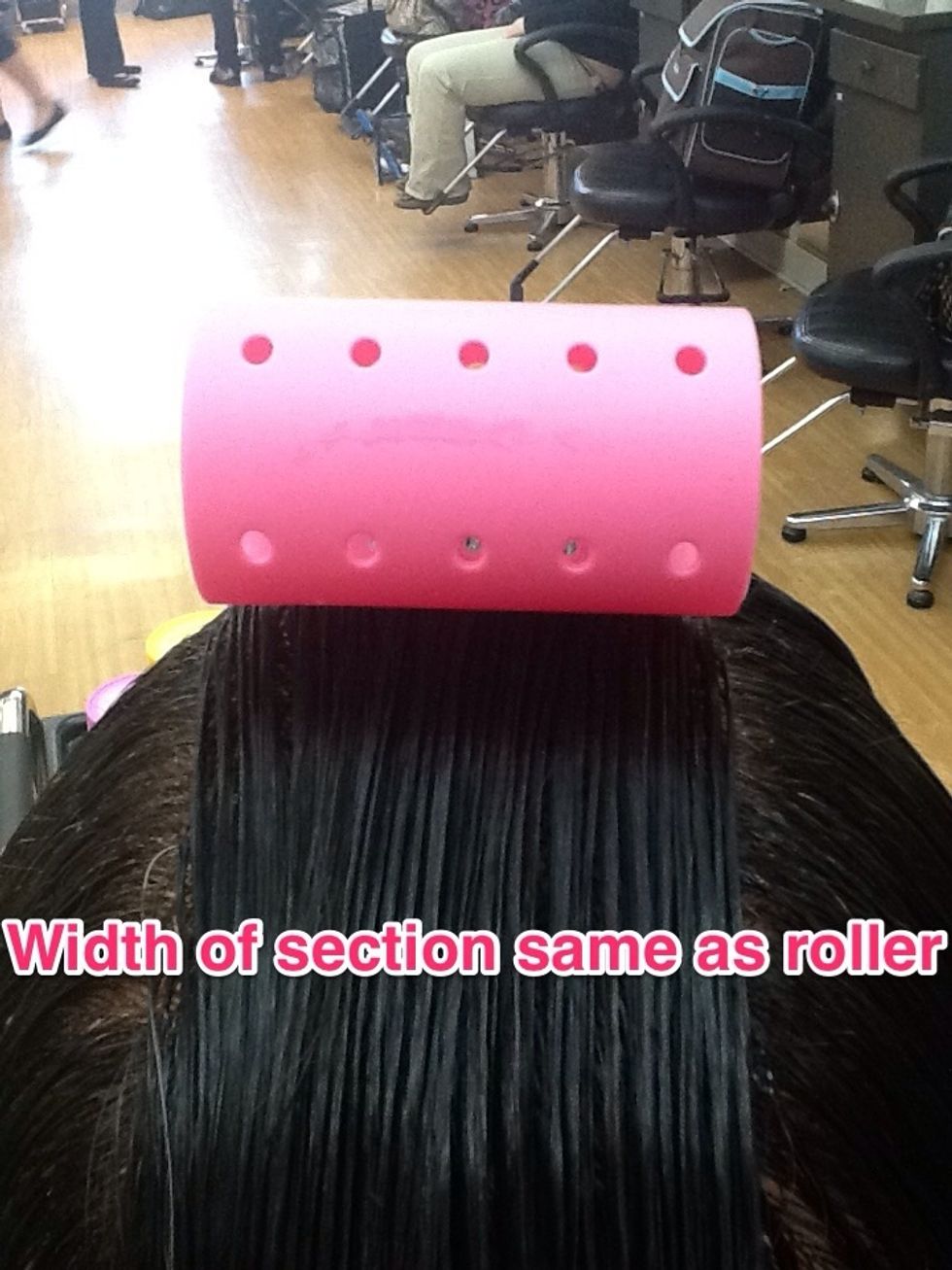 Determine the width of sections by the width of the rollers...