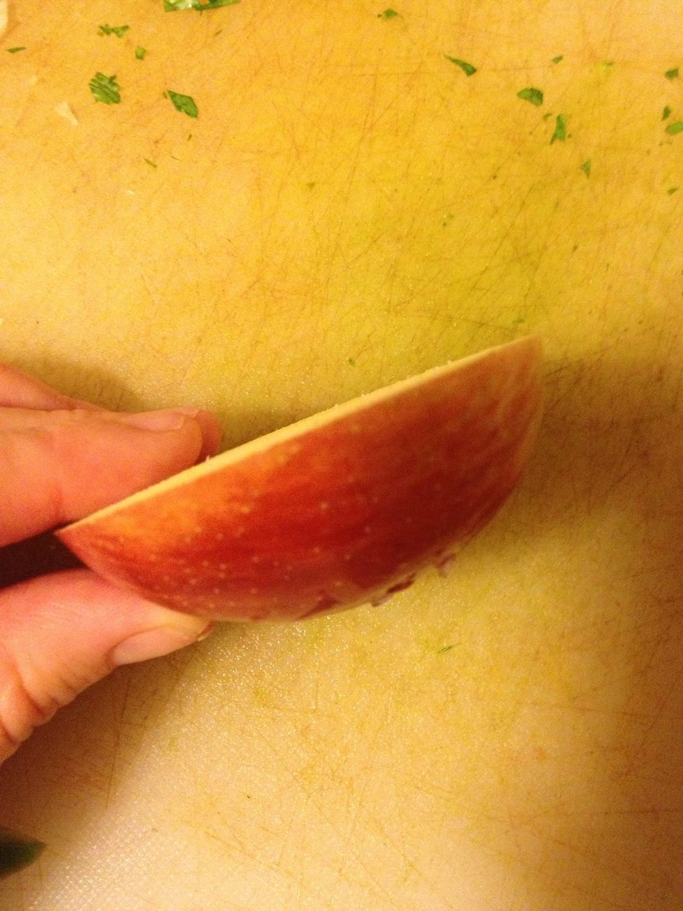 Dice apple (use Granny Smith for more tartness)