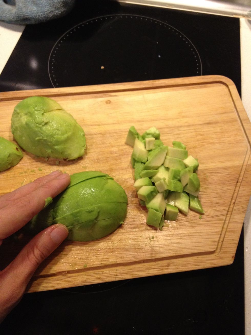 Dice the avocado