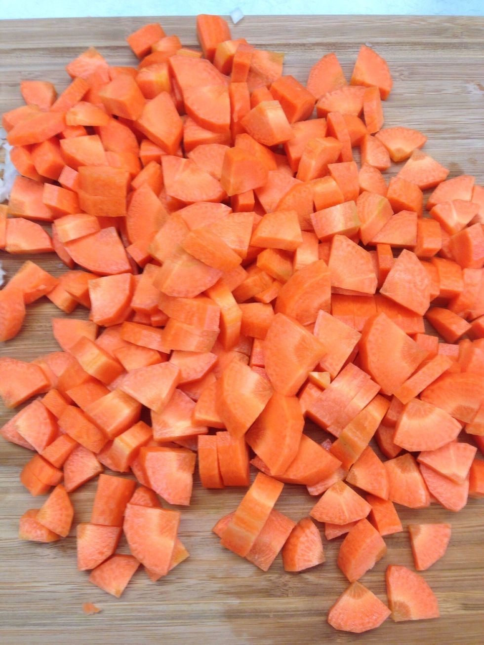 Dice the carrots
