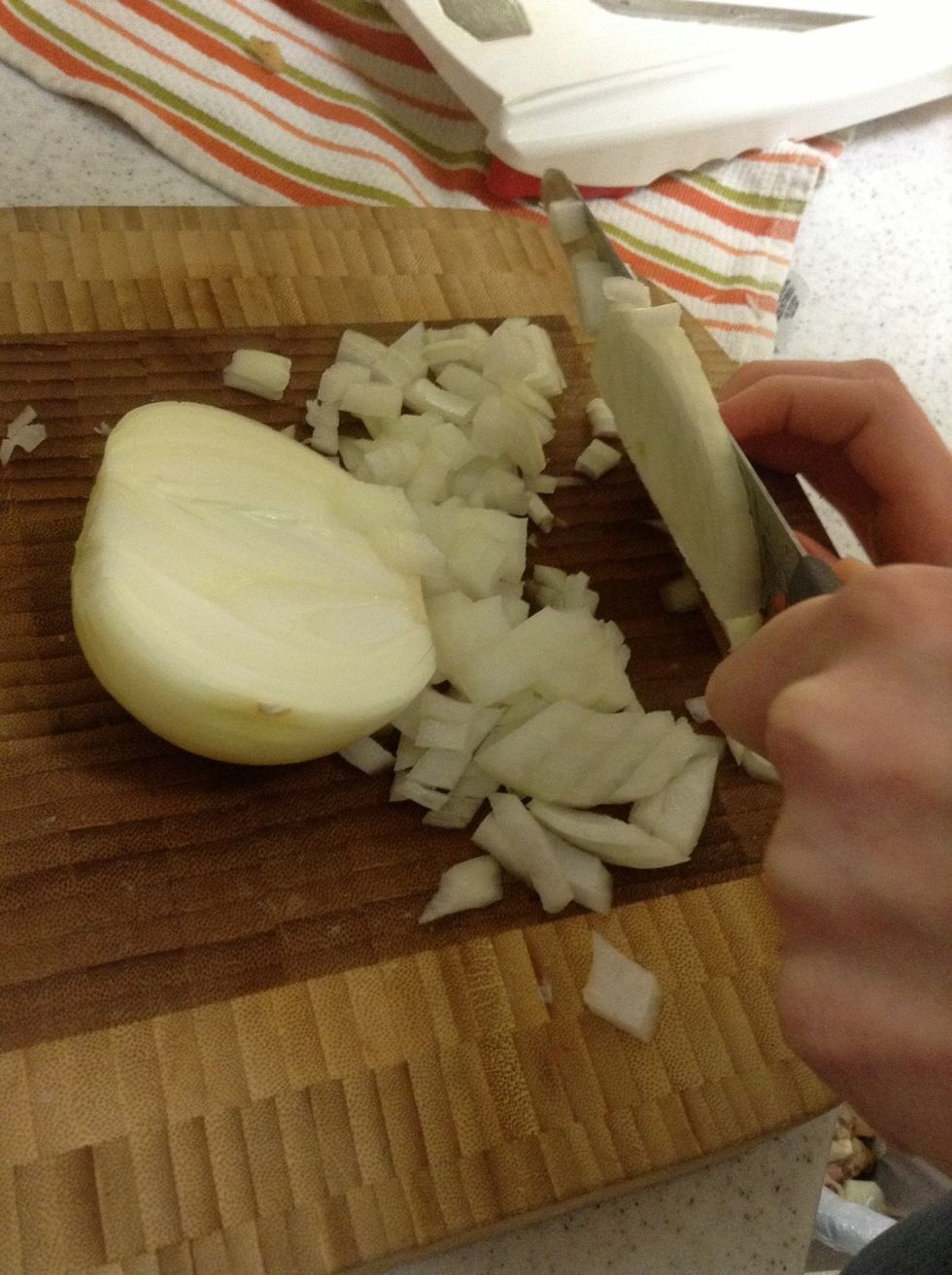Dice the onion