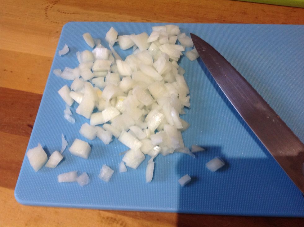 Dice up the shallots