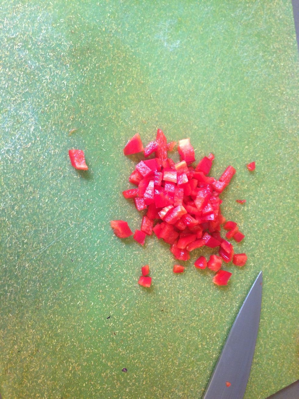 Dice your bell pepper because you forgot about it until now.