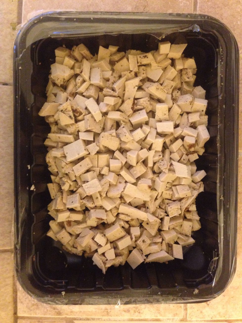 Dice your "chicken".