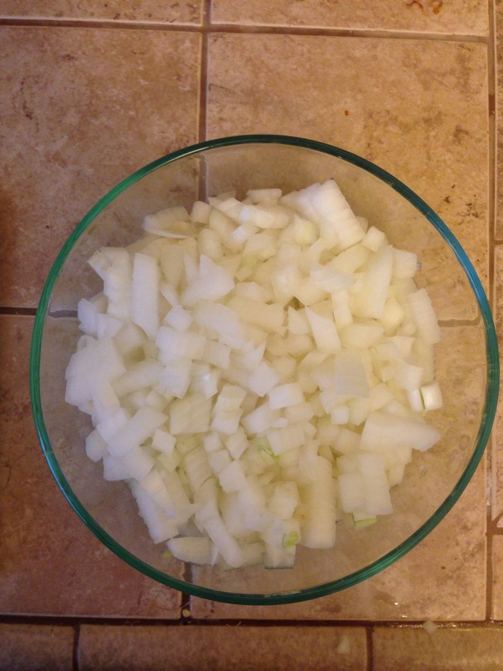 Dice your onion.