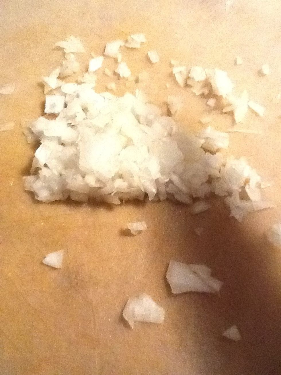 Dice your onions
