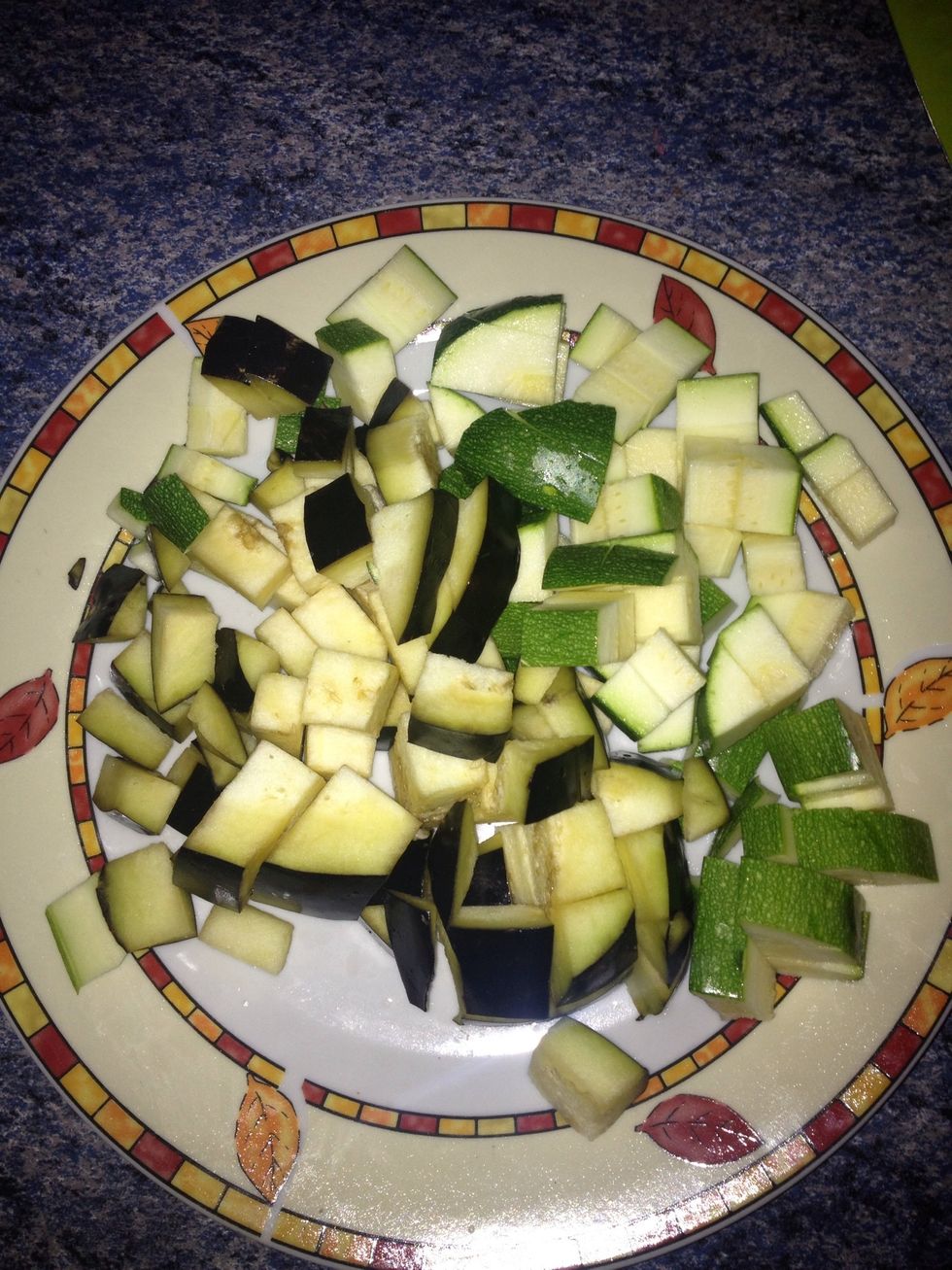 Dice your veggies