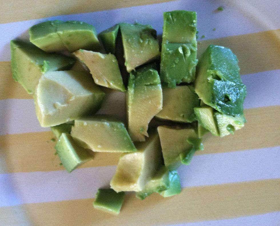 Diced avocado.