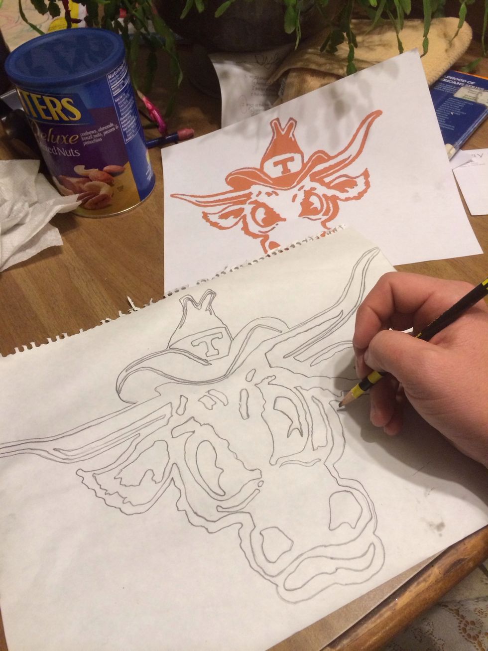 Did two. Had to draw it bigger to fit. I can draw, no biggie. Maybe harder if you can't, but hey be a man and be confident. If you're a girl, you can be the man too, I've seen it.