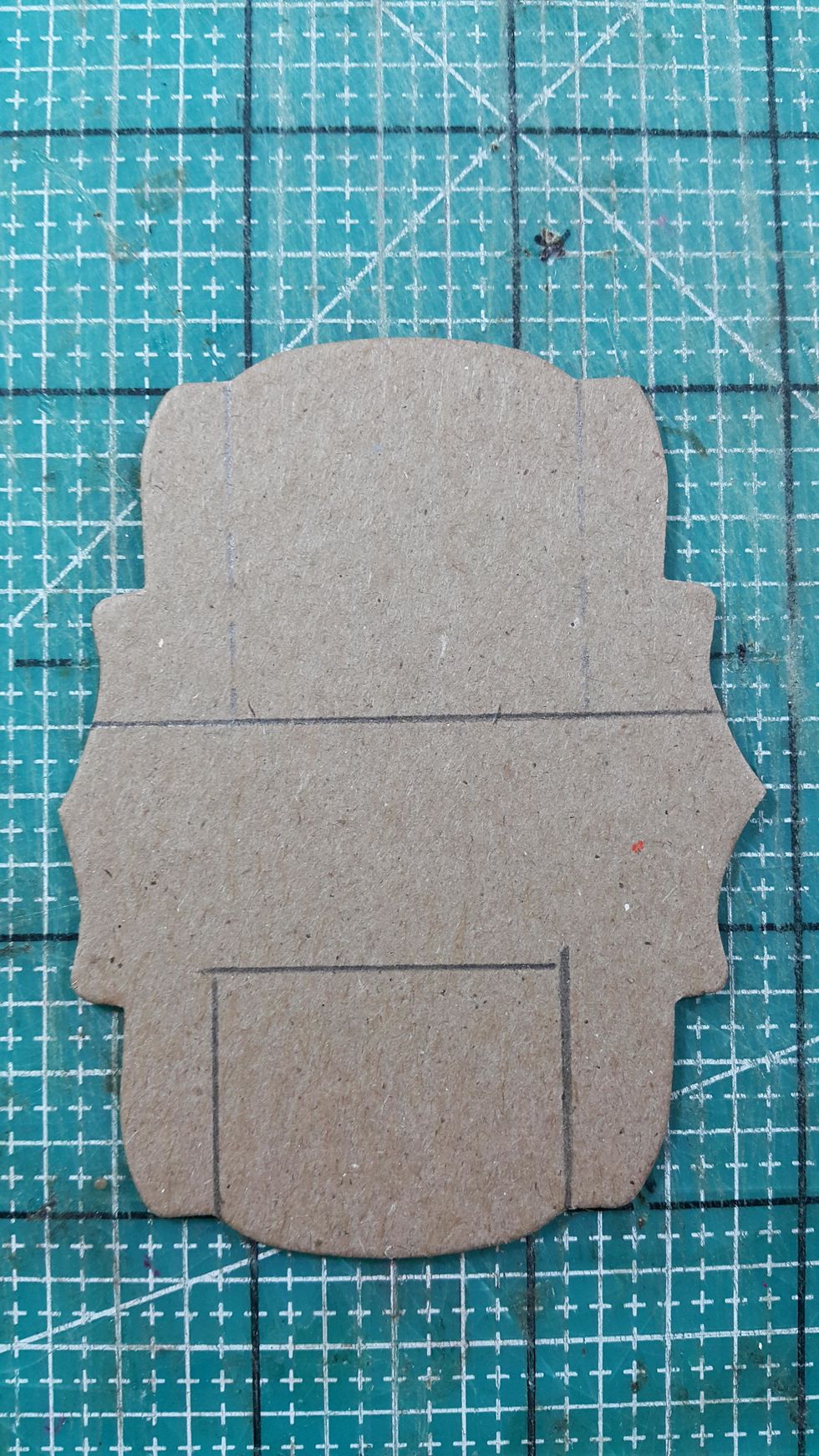 Die cut shapes for the sofa, cut the top part for the sofa back, the lower part for the seat.