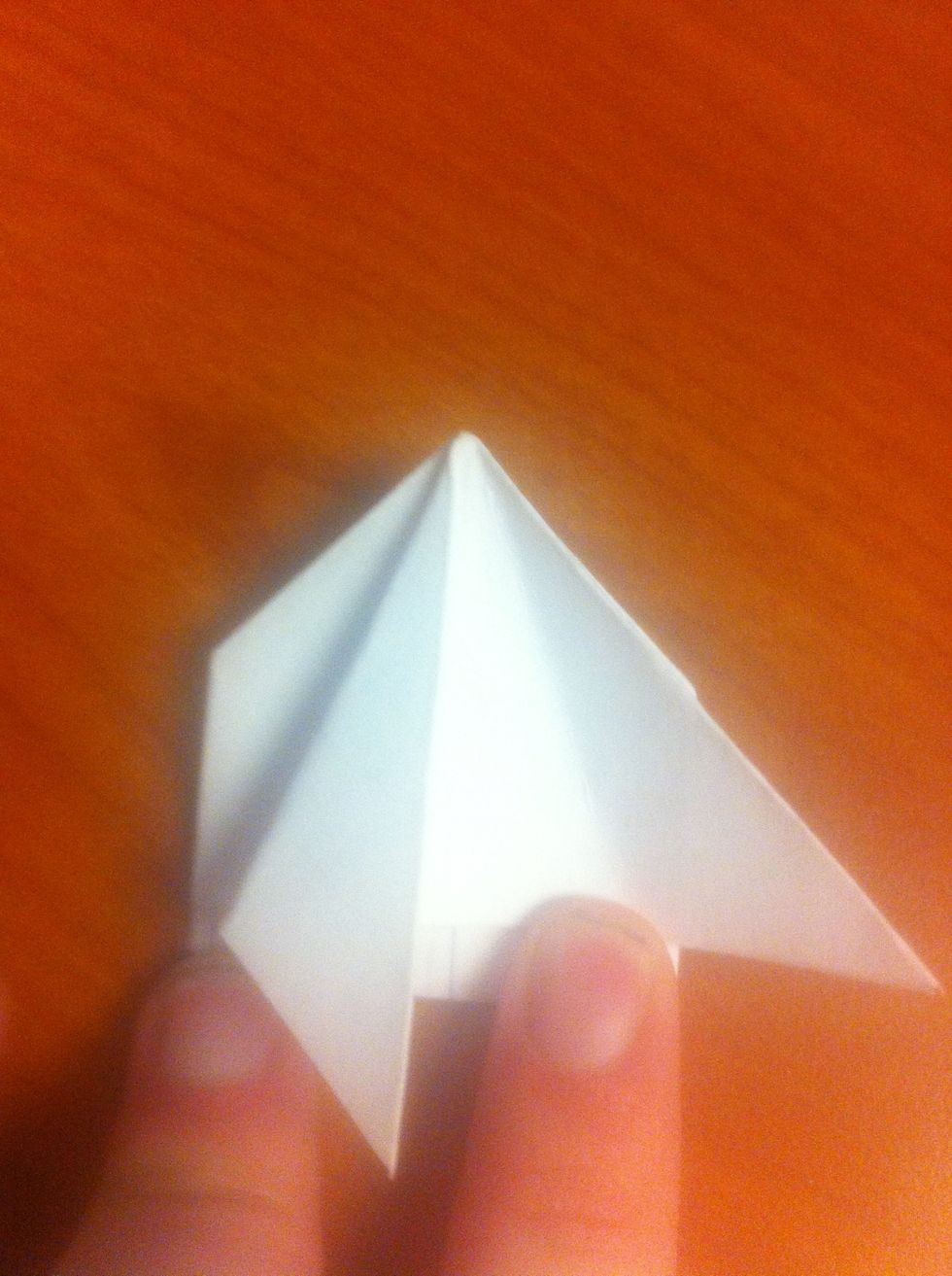 Different Step 12: You can also make ears by folding the outer edges of the triangle into the middle (as shown). The next step will show you the finals product with these ears.