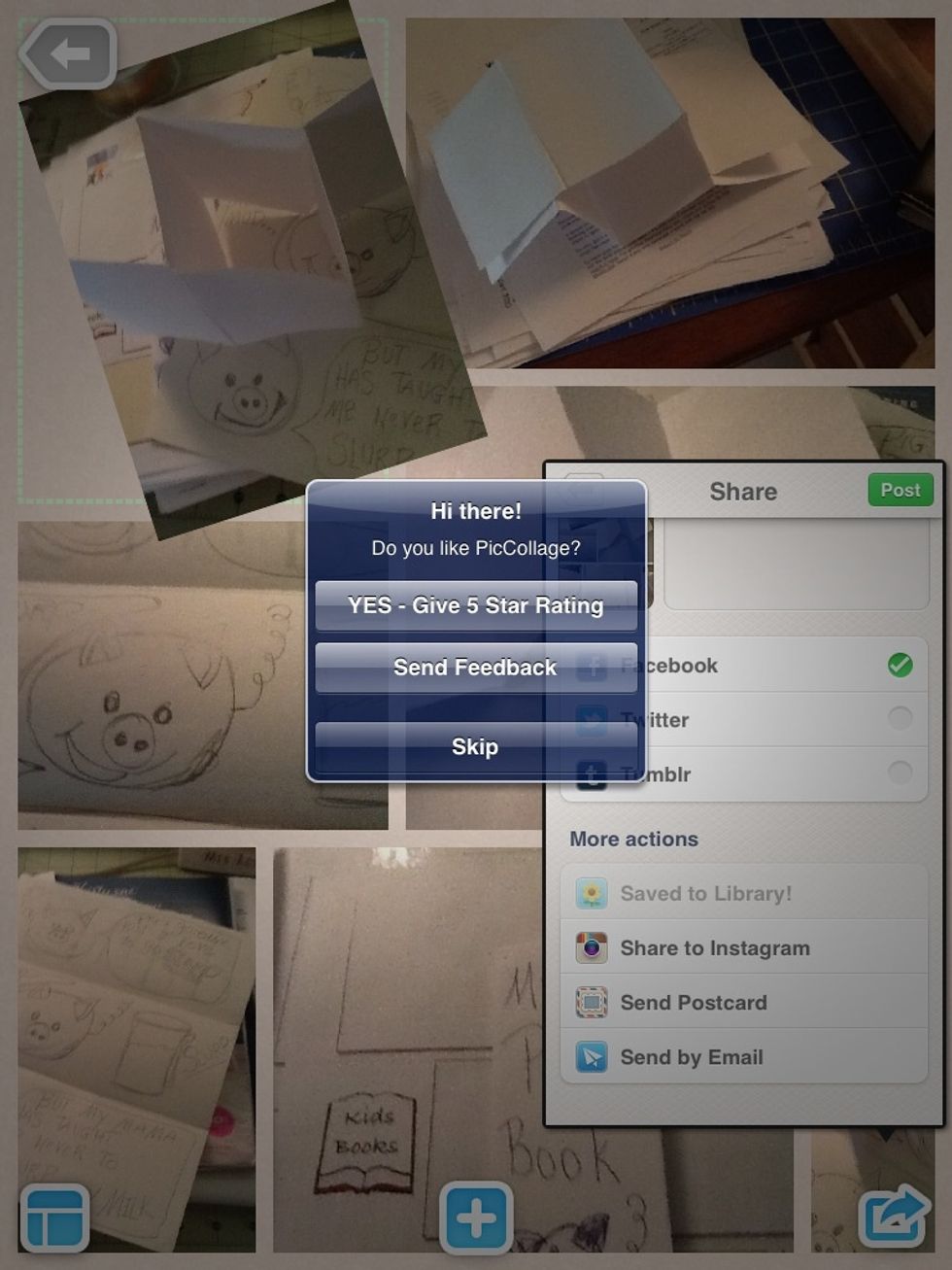 Different ways to share your creations!