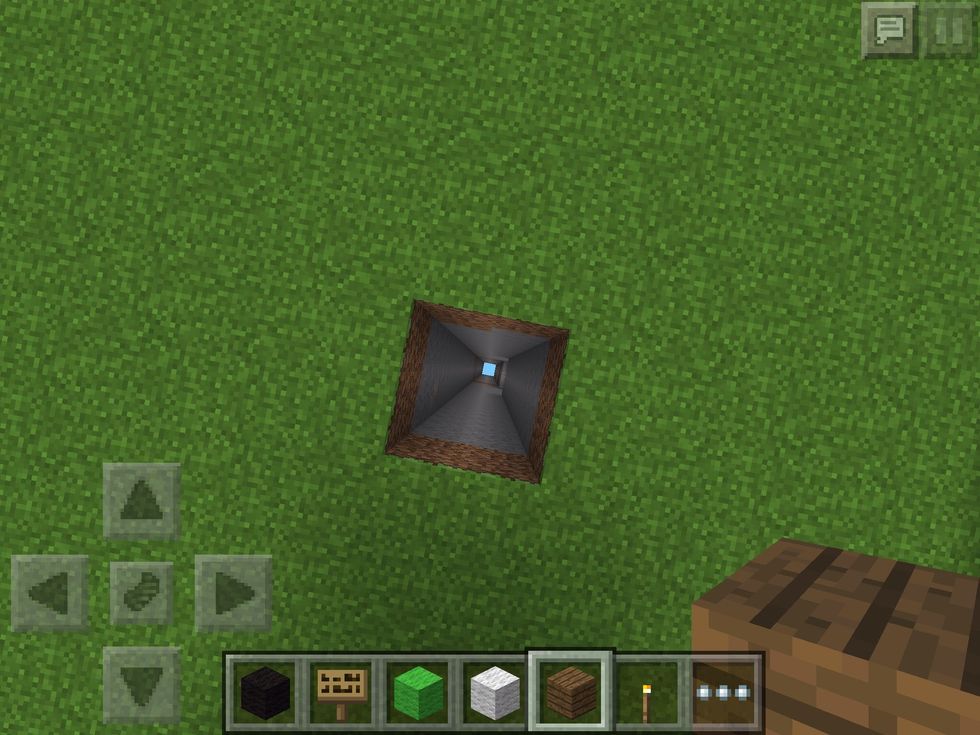 Dig a 2 by 2 hole all the way down to the end