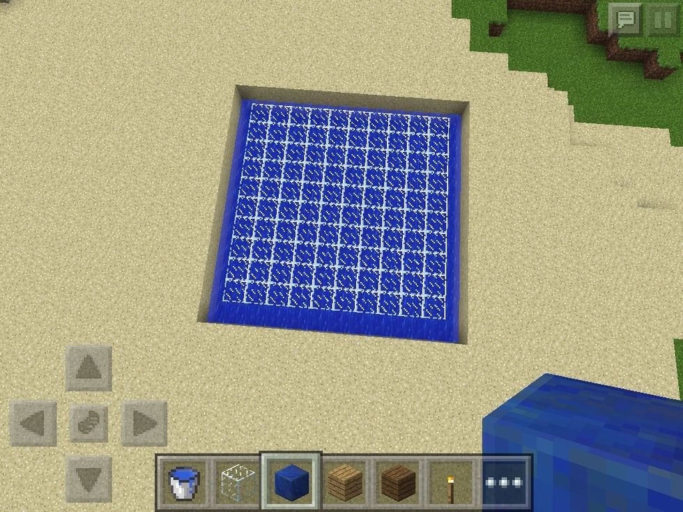 Dig a block around and once again 2 deep