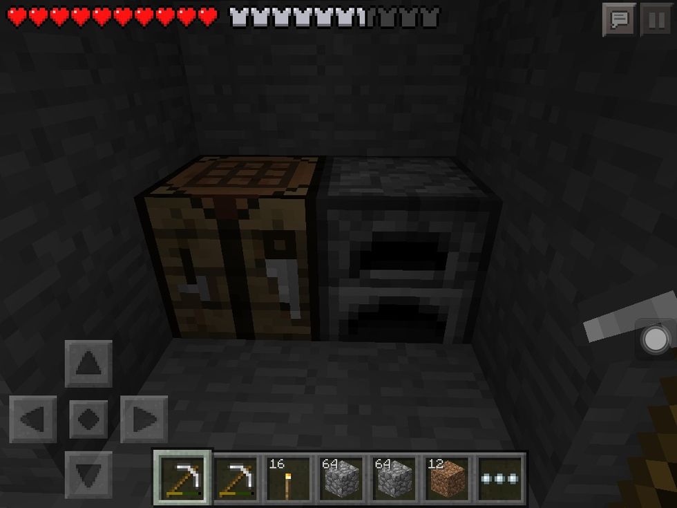 Dig a few blocks down when ur ready make like a lil thingy to store ur stuff in it!