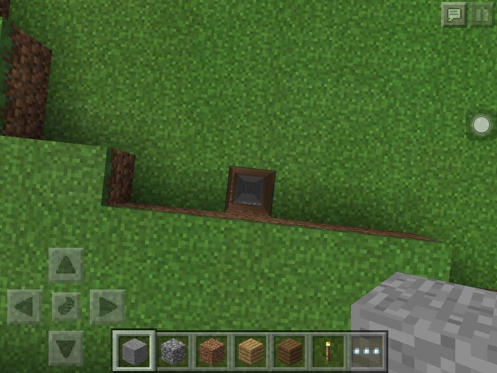 Dig a pretty deep hole about 6 to 8 blocks down