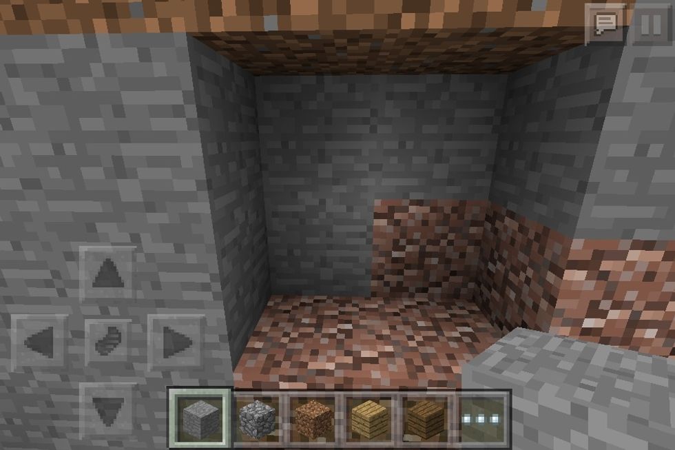 Dig a two-by-two entry-way.