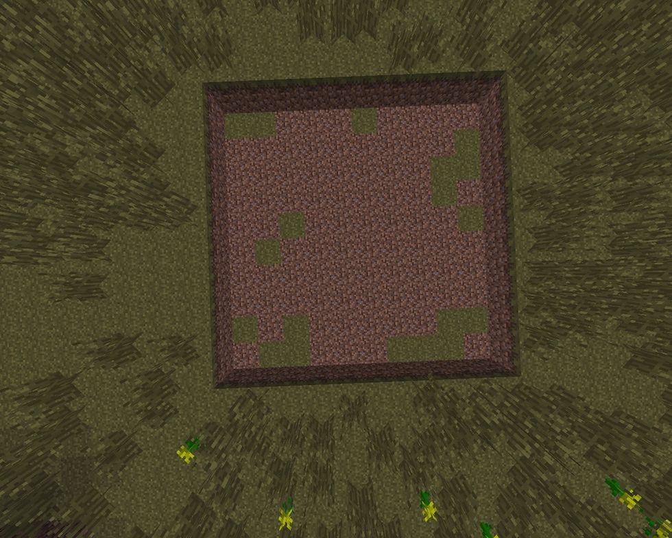 Dig down 1 block in a area of 10 x 10