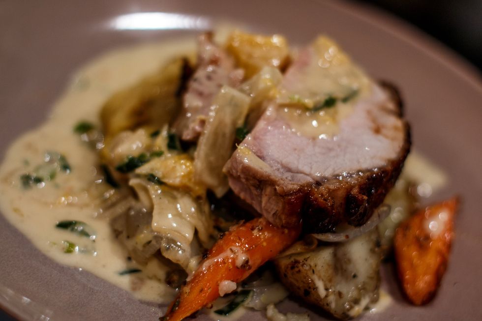 Dig in. . Mmmm. . looking back at this photo makes me hungry again.