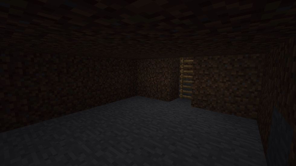 Dig out a 5x5 room