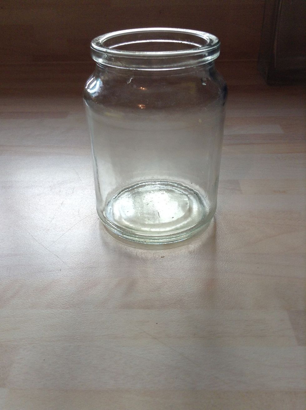 Dig out a jar from your recycling, any shape or size.