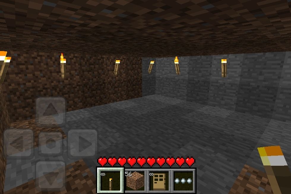 Dig the middle out and place some torches