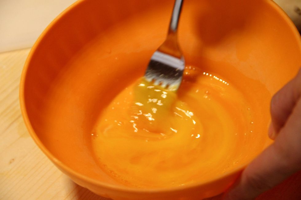 Dip in beaten egg
