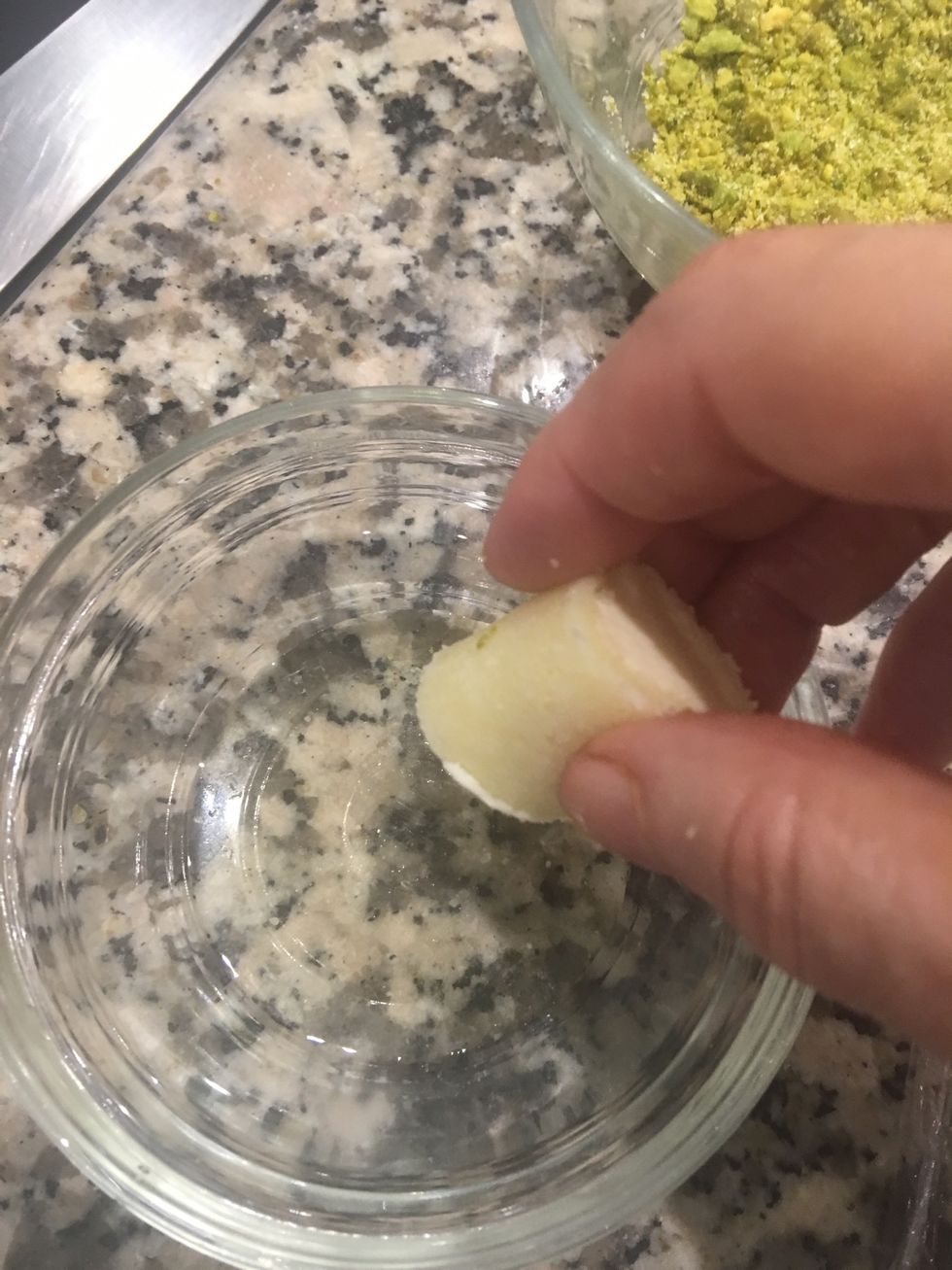 Dip in the orange blossom water the n in the pistachios