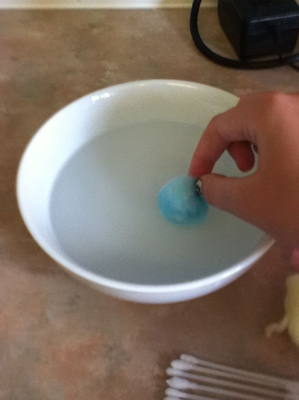 Dip it in the solution