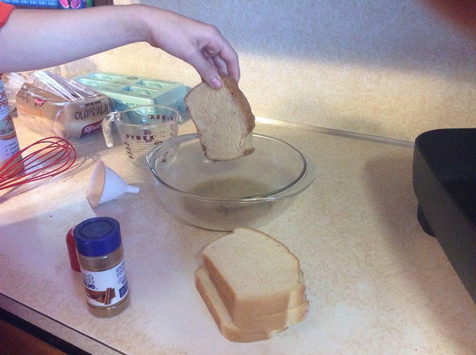 Dip other side into mixture